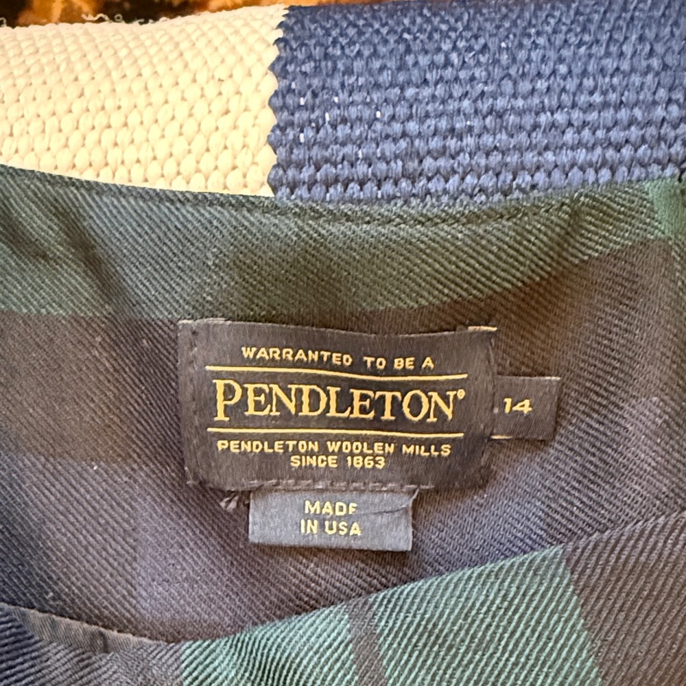 Pendleton size 14 Classic Black-watch Maxi Skirt - Picture 4 of 5